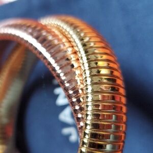 Janis Savitt Double Cobra Bracelet (yellow gold & rose gold)